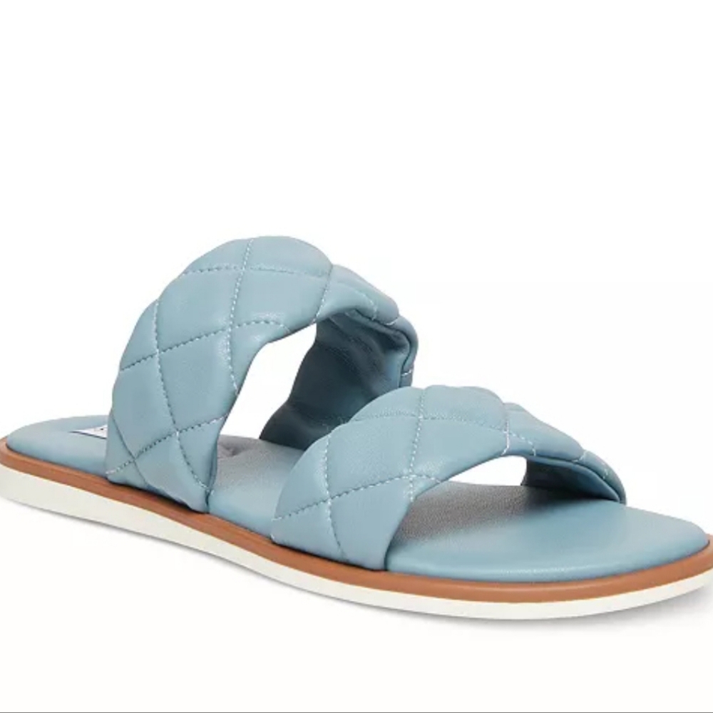 Steve Madden *Orsa* Quilted Slide Sandals. New.